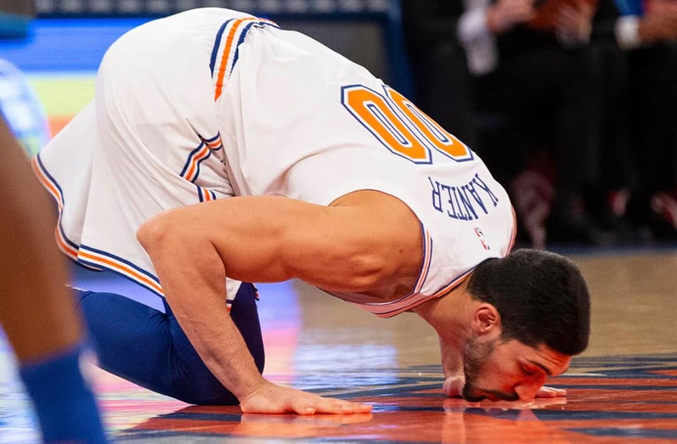 Enes Kanter lors des finales de la Conférence Ouest