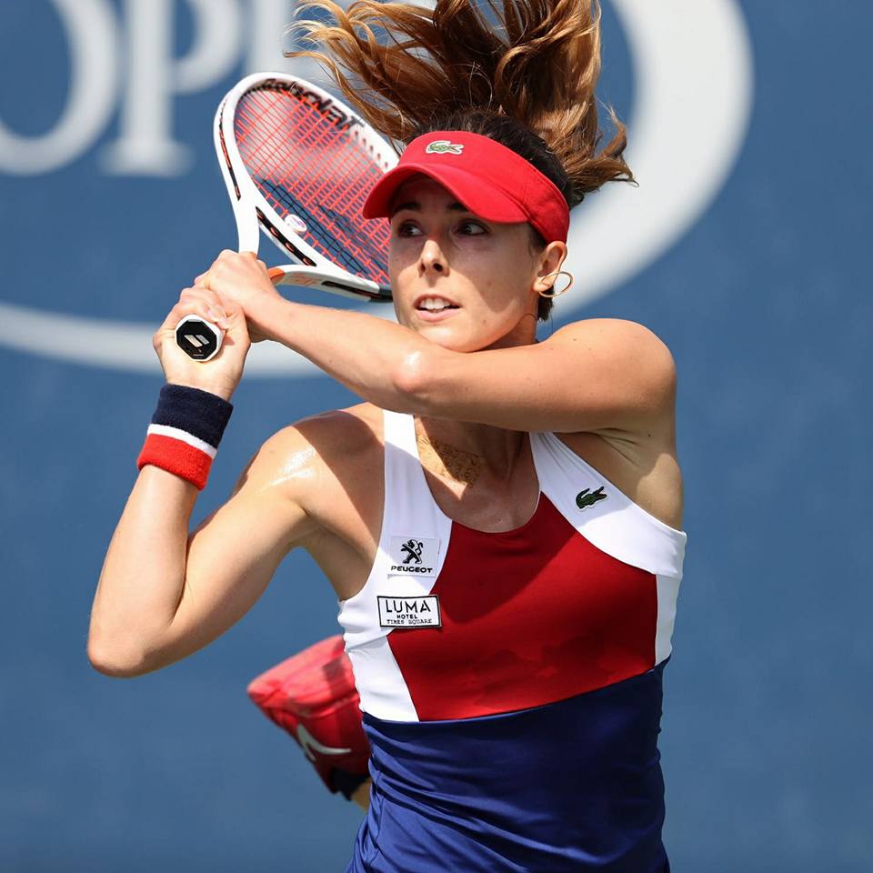 Alizé Cornet lors de l'US Open en 2018