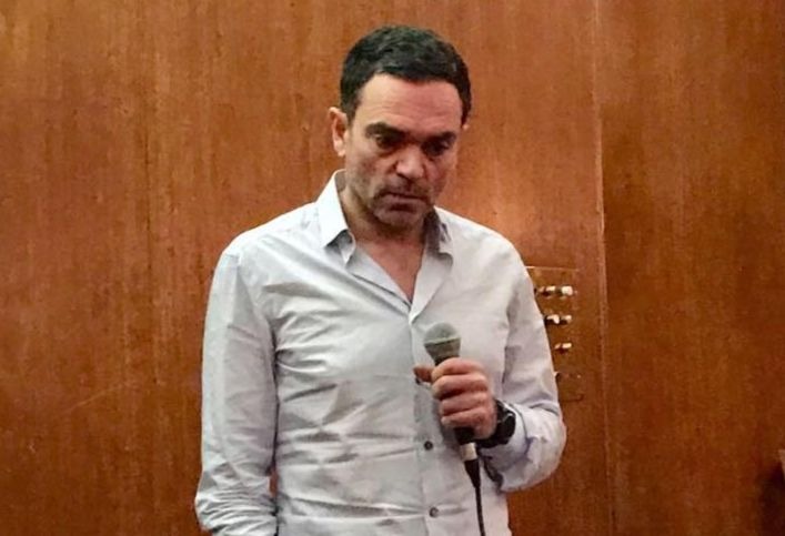 Yann Moix lors d'une conférence en 2017