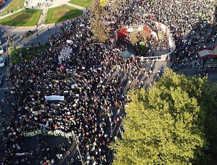 Une manifestation à Santiago en septembre 2019 en faveur du climat