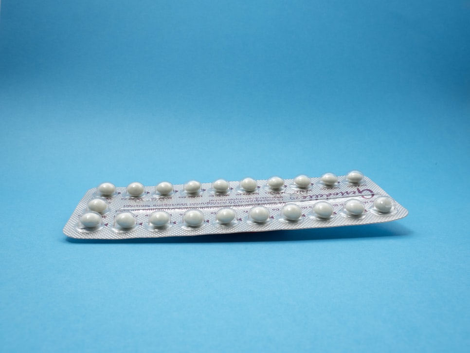 Une pillule contraceptive.
